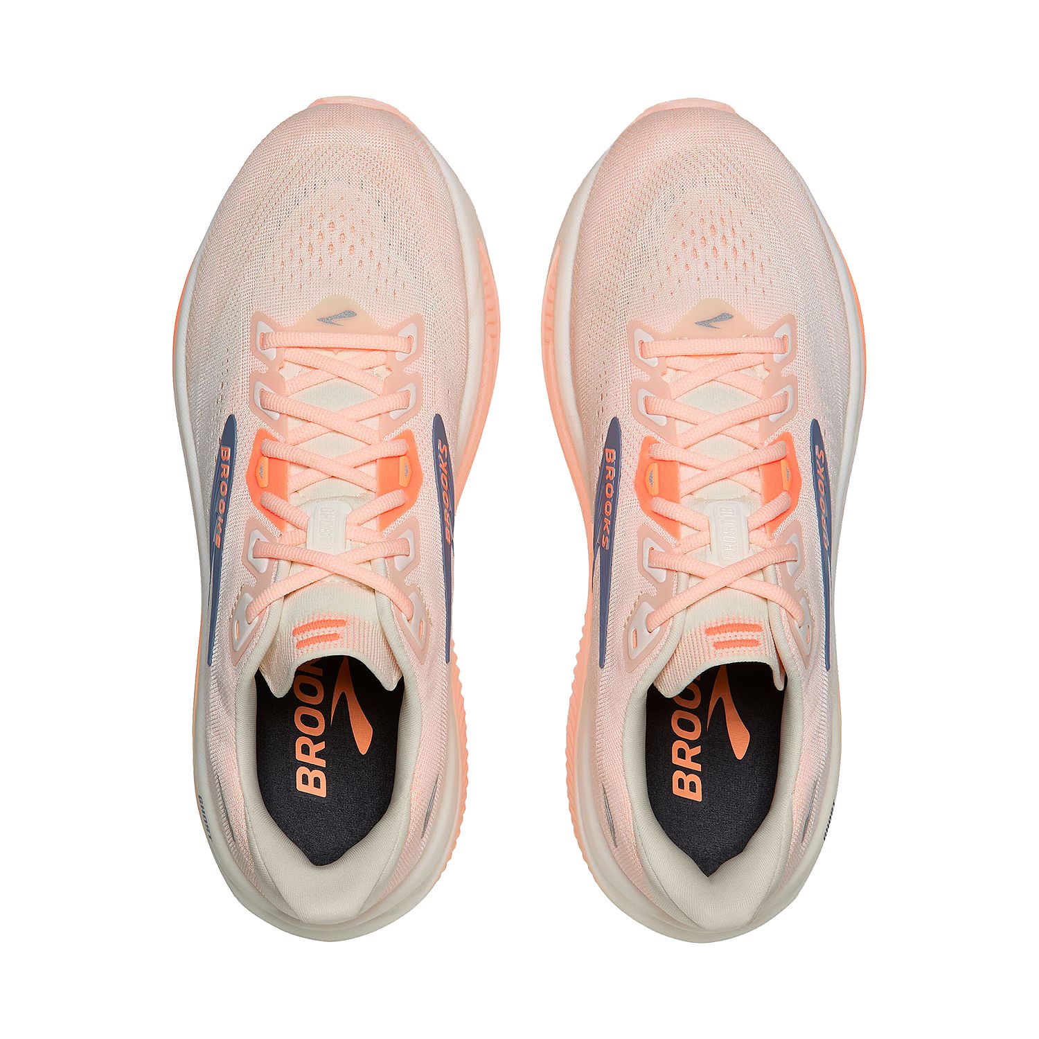 145223-Brooks-Ghost-18-hardloopschoenen-Star-WhiteCyber-PeachGrey-dames-afbeelding-3