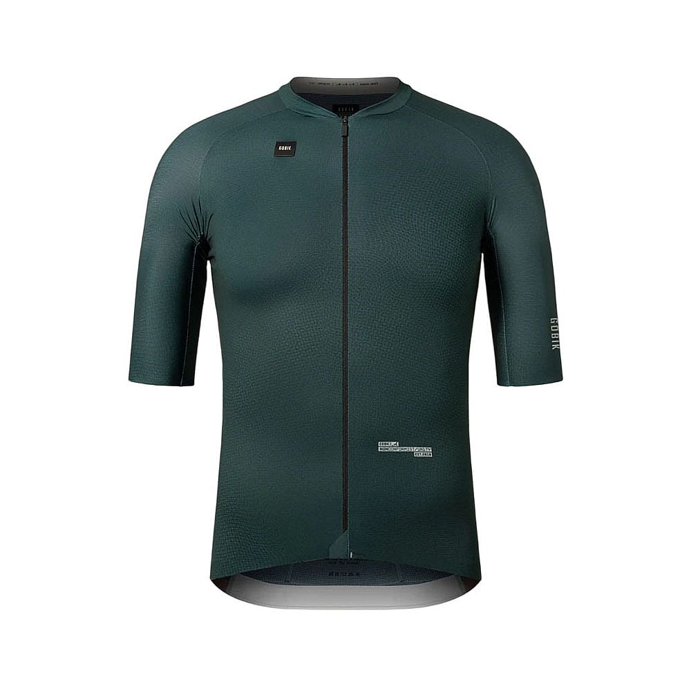 10-01-038-023-Gobik-Infinity-fietsshirt-korte-mouw-bunker-green-unisex-afbeelding-1