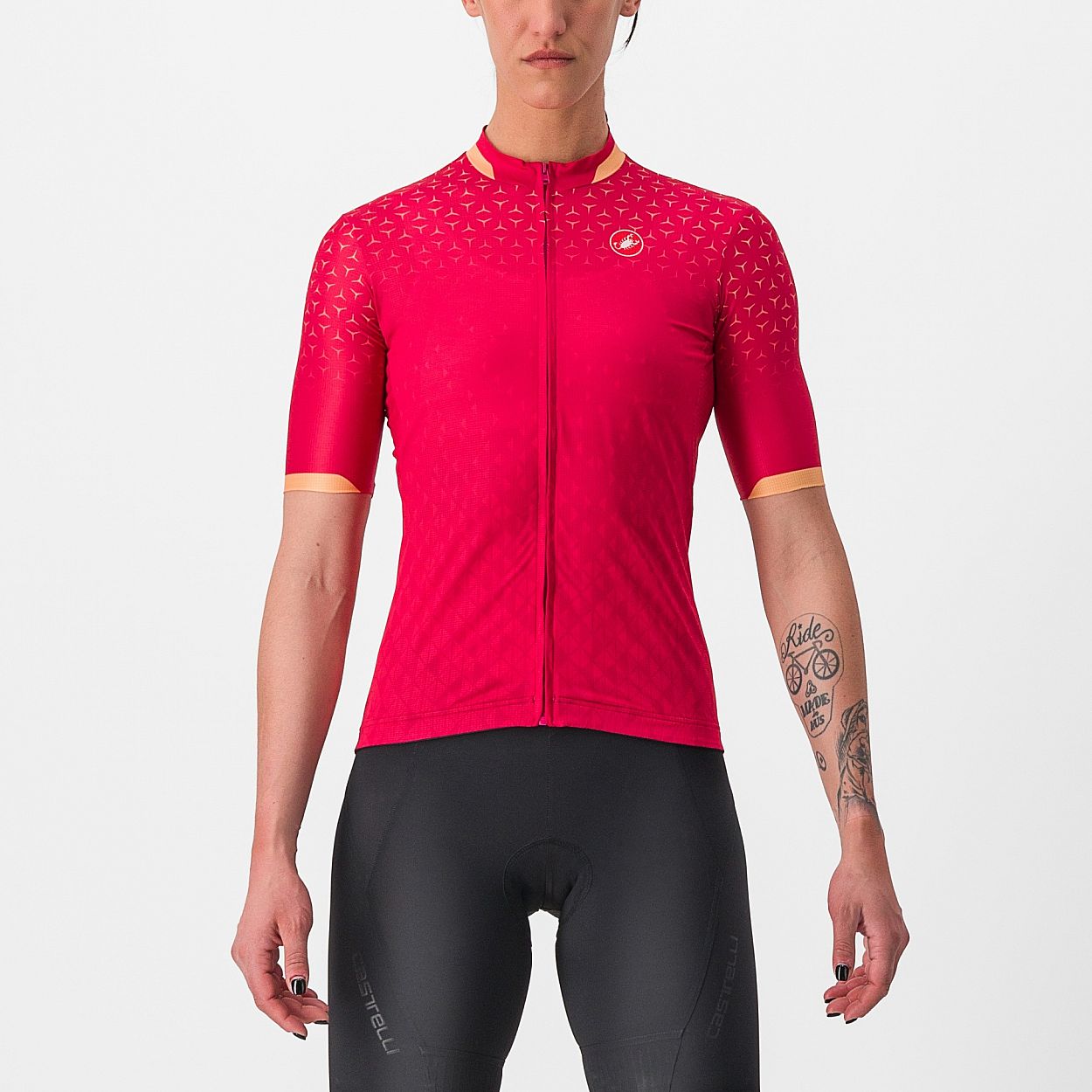 87771-Castelli-Pezzi-fietsshirt-korte-mouw-rood-dames-afbeelding-1