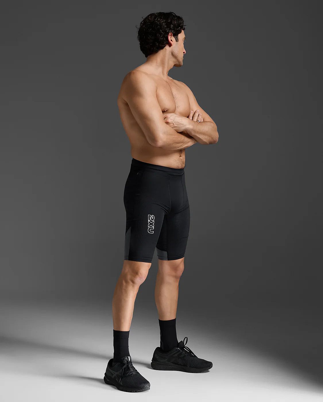 113553-2XU-Light-Speed-React-Compression-Shorts-BlackWhite-Reflective-Heren-afbeelding-2
