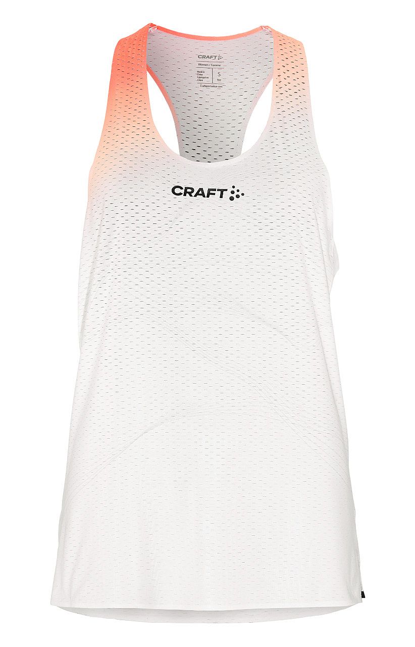 114248-Craft-Race-Day-hardloop-singlet-WhiteMulti-dames-afbeelding-1