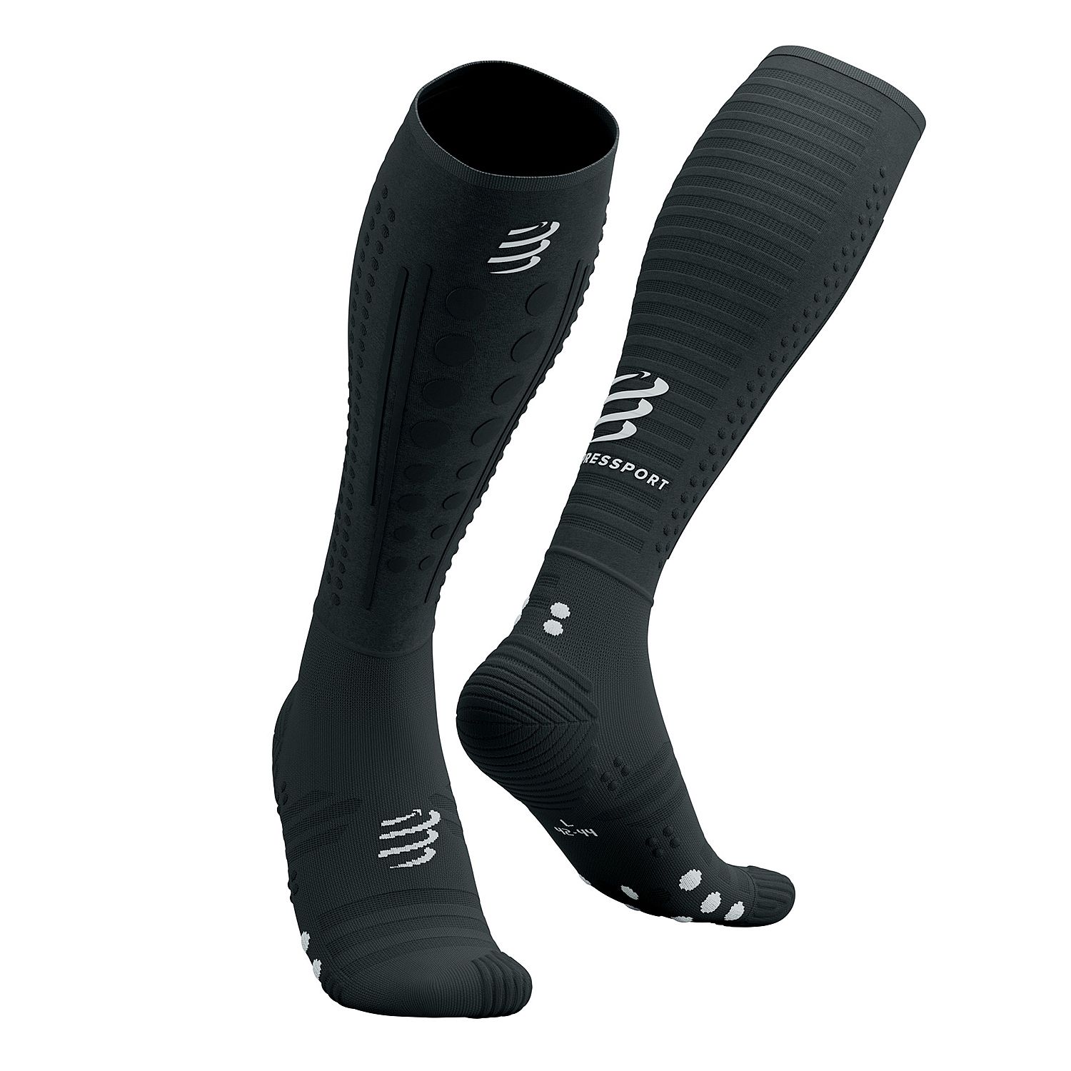 143877-Compressport-Aero-2.0-compressiesokken-zwartwit-afbeelding-1
