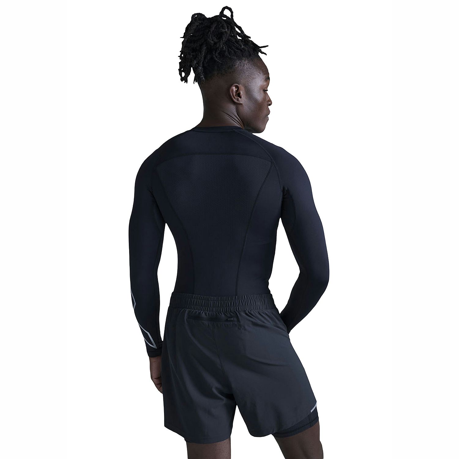 141791-2XU-Core-Compression-hardloopshirt-lange-mouw-BlackSilver-heren-afbeelding-6
