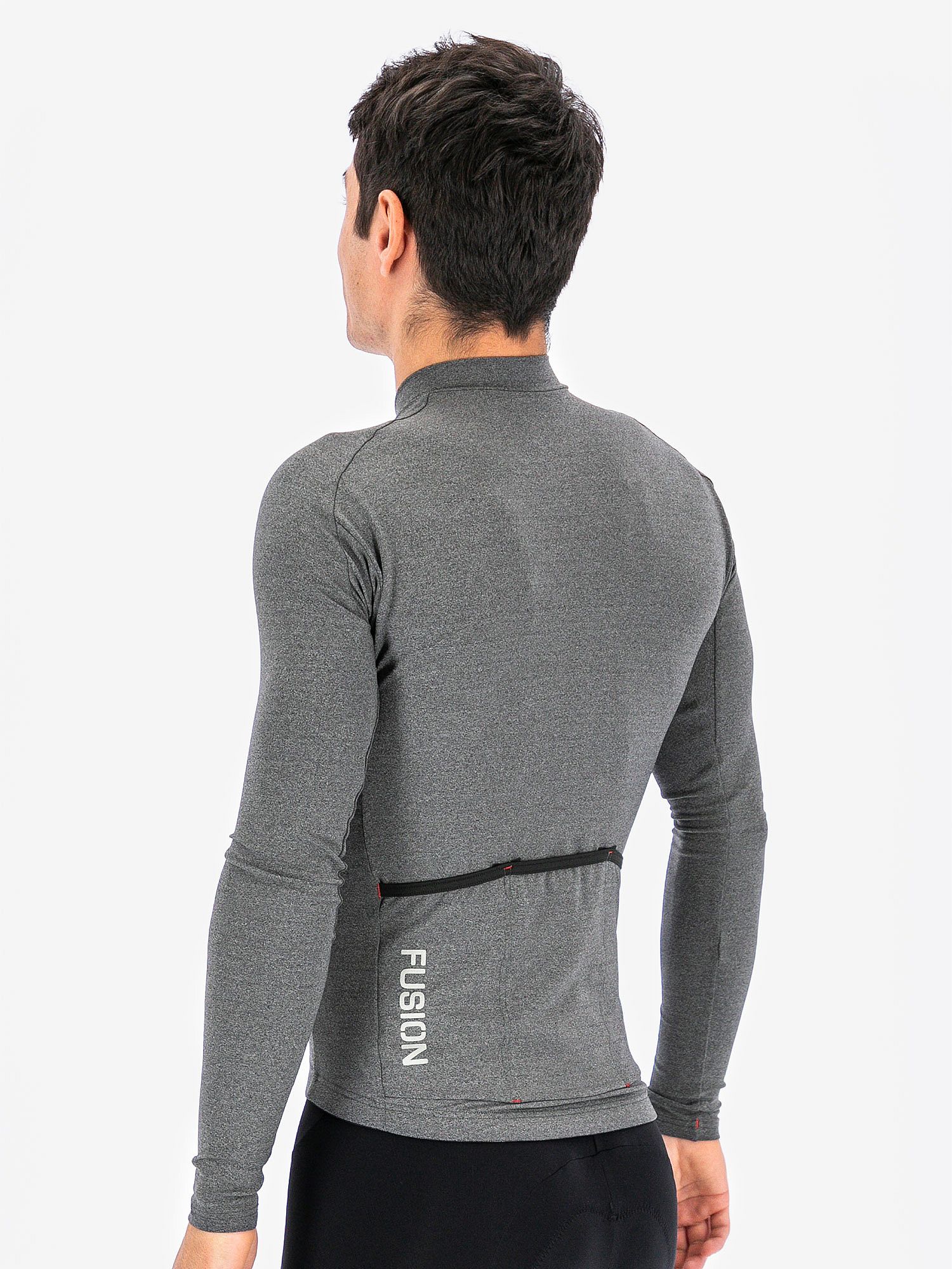 88576-Fusion-Light-LS-cycling-Jersey-grijs-Unisex-afbeelding-3