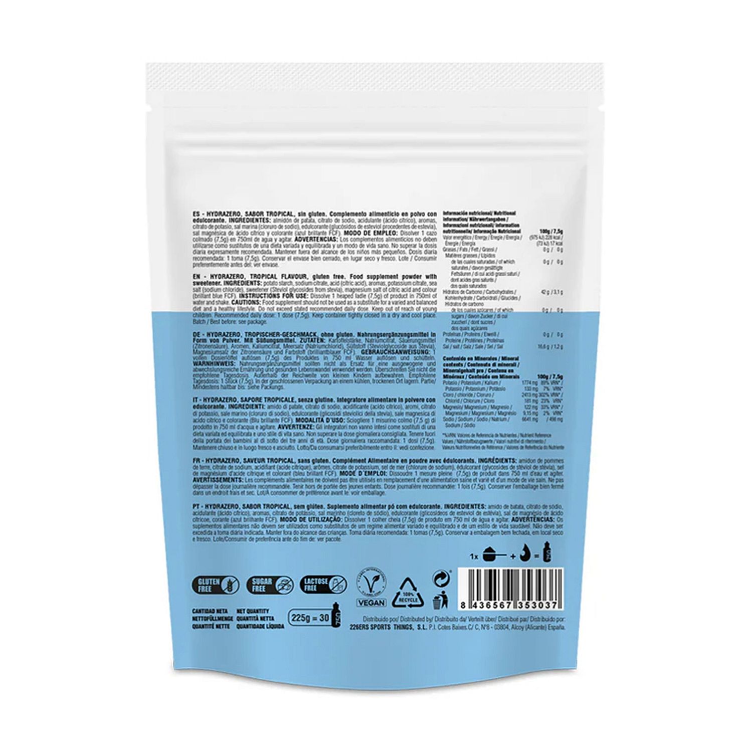 144053-226ers-Hydrazero-Drink-Tropical-225g-afbeelding-2