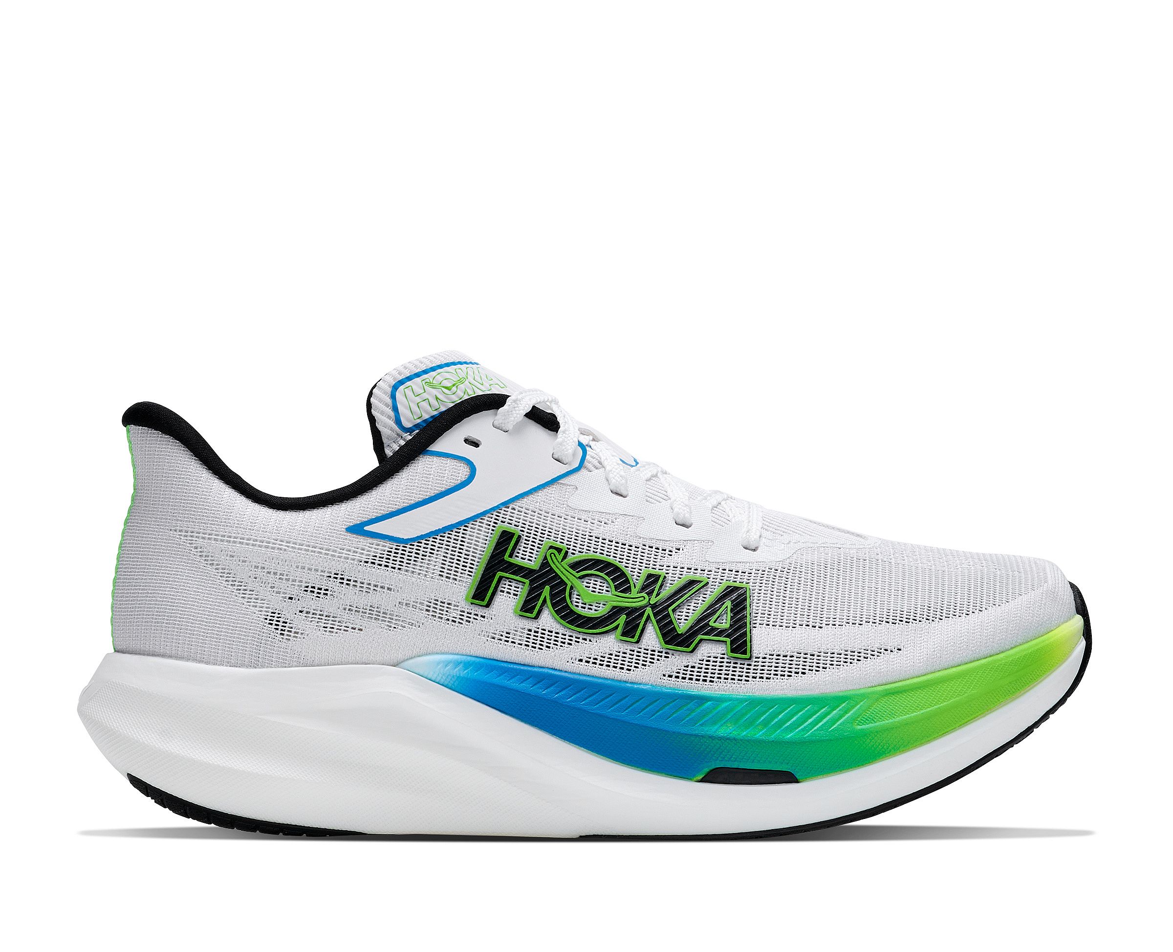 144792-Hoka-Rocket-X-3-hardloopschoenen-frostelectric-lime-unisex-afbeelding-1
