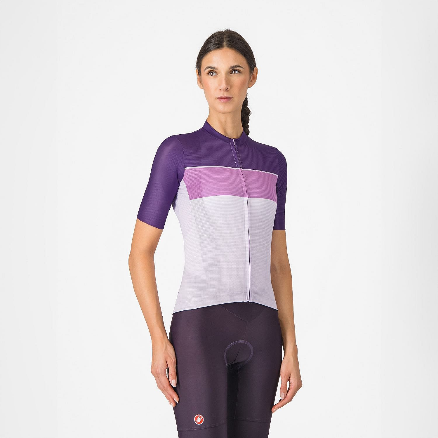 111296-Castelli-Elegante-jersey-korte-mouw-paarsroze-dames-afbeelding-3