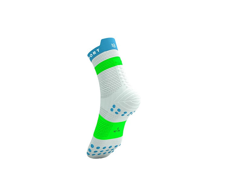 140280-Compressport-Pro-Racing-V4-high-cut-hardloopsokken-witgroen-afbeelding-3