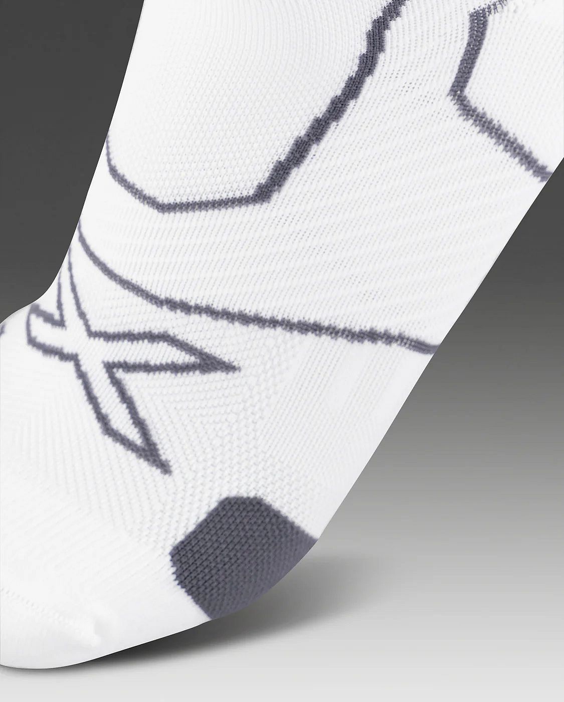 113821-2XU-Vectr-Cushion-No-Show-hardloopsokken-WhiteGrey-unisex-afbeelding-3