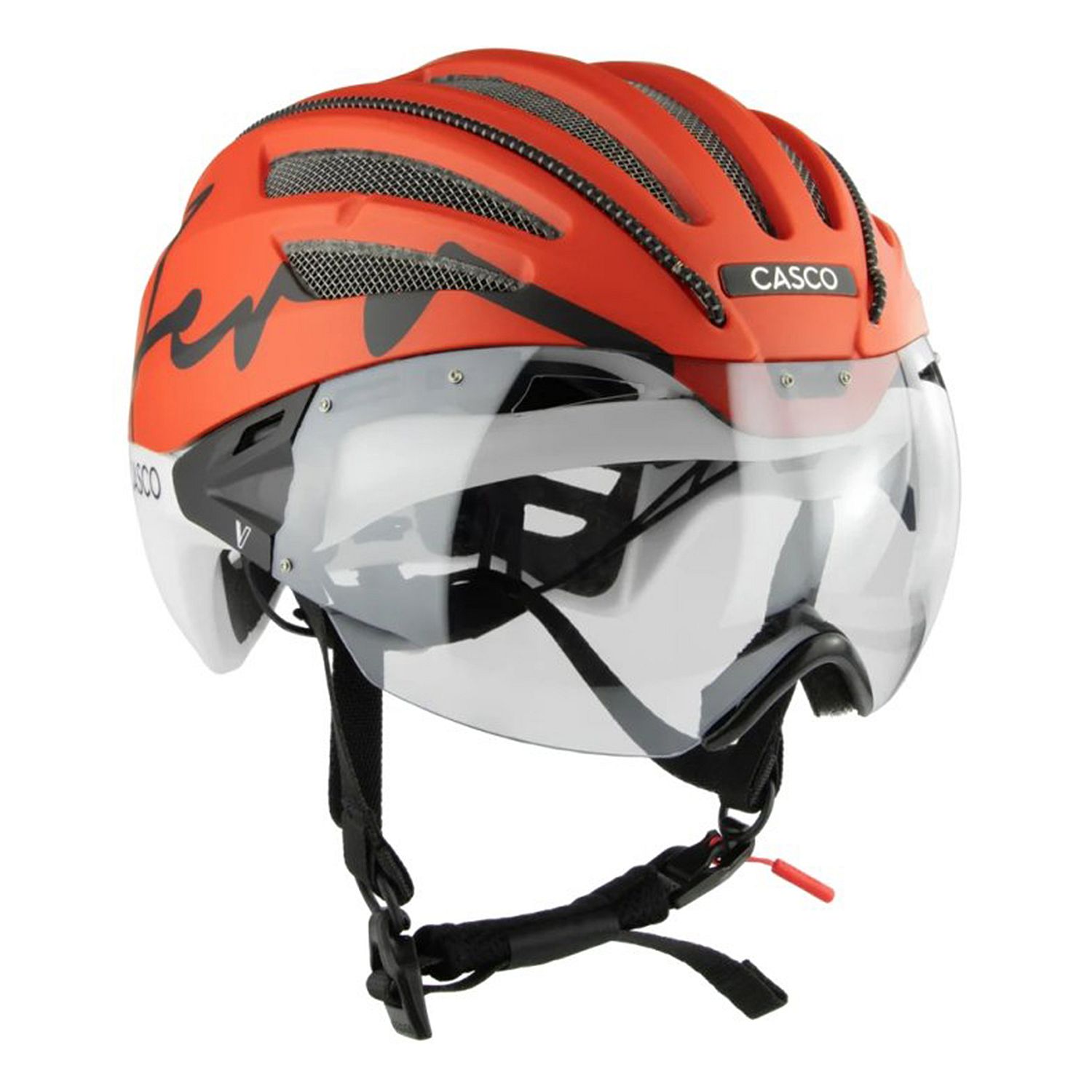 142176-Casco-SPEEDairo-Aero-Burned-fietshelm-oranjewit-afbeelding-1